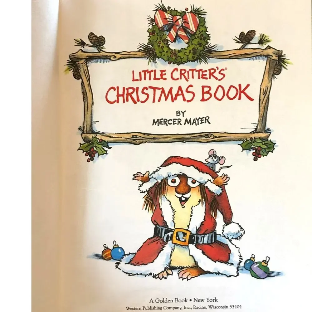 VTG 1989 Mercer Mayer's Little Critter's Christmas Book, Hardcover